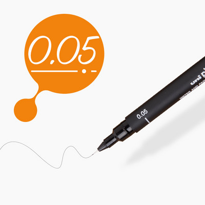 1 tk Pigment Liner Art markerpliiats 0,05 0,1 0,2 0,3 0,5 0,8 pintsel Erinevad otstega markerid mustad peened joonistuspliiatsid