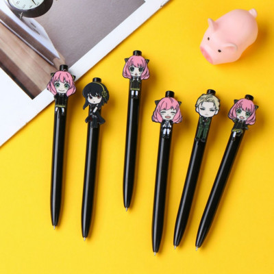 Аниме SPY×FAMILY Химикалка Kawaii Acrylic Press Pen Neutral Pen Училищни принадлежности за писане Loid Forger Anya Forger Yor Forger