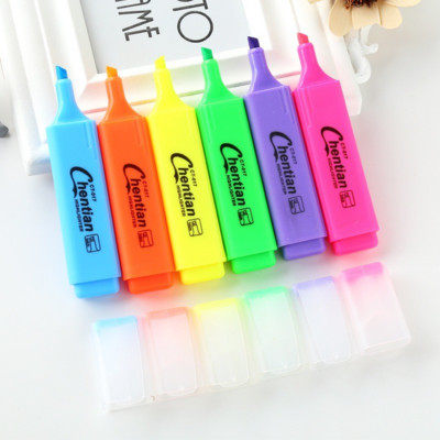 Pix fluorescent, cu capacitate mare, în 6 culori, pentru elevi
