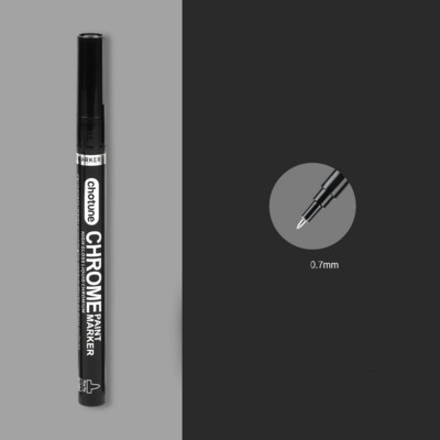 1 buc Marker cu oglindă Marker argintiu stilou lichid Artă oglindă lichidă DIY rășină vopsea oglindă cu finisaj cromat stilou pentru vopsea artizanală metalic