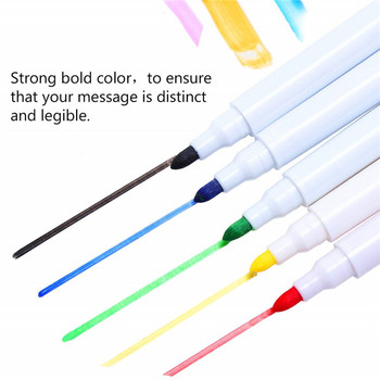 8 бр четка за водни бои Химикалки за бяла дъска Химикалка за сухо изтриване на бяла дъска с гумичка Магнитни маркери Писаща водна цветна химикалка