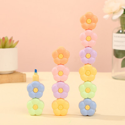 Kreativni marker za spajanje Sakura u 5 boja Mini marker Školske nagrade Alat za umjetničko crtanje Dječji dar Kawaii Japanski pribor