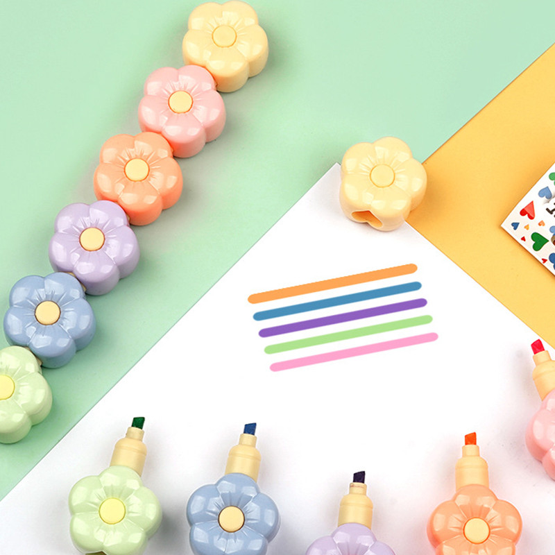 Kreativni marker za spajanje Sakura u 5 boja Mini marker Školske nagrade Alat za umjetničko crtanje Dječji dar Kawaii Japanski pribor