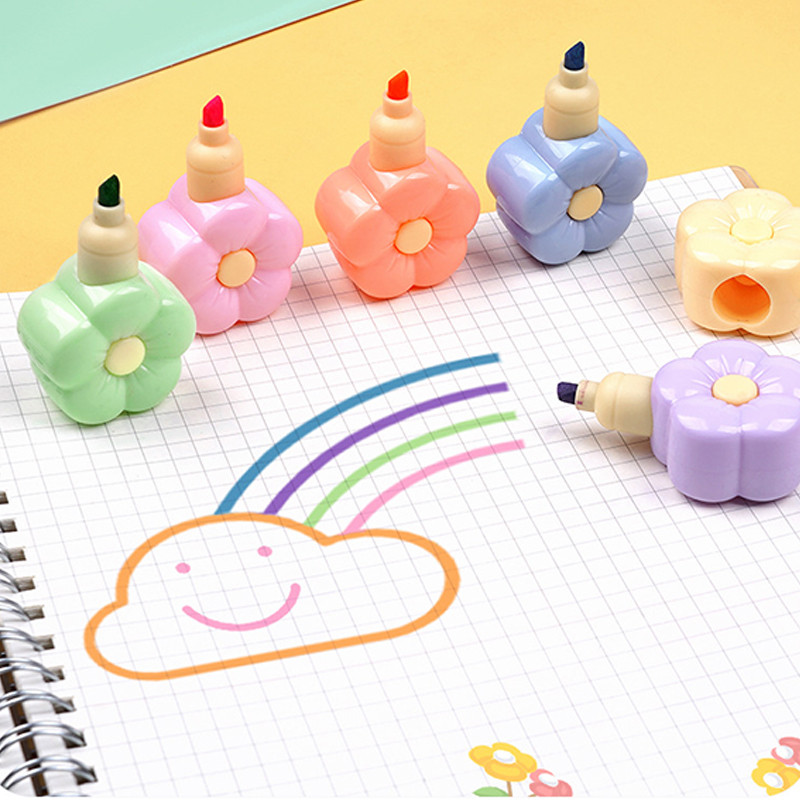 Kreativni marker za spajanje Sakura u 5 boja Mini marker Školske nagrade Alat za umjetničko crtanje Dječji dar Kawaii Japanski pribor