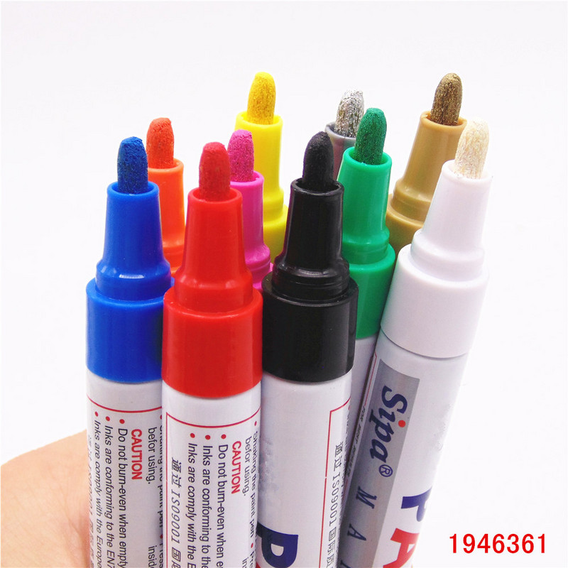 Luksusa pildspalva Colors Paint Permanent Marker Pen Painting Eļļas rakstāmpiederumu pildspalva