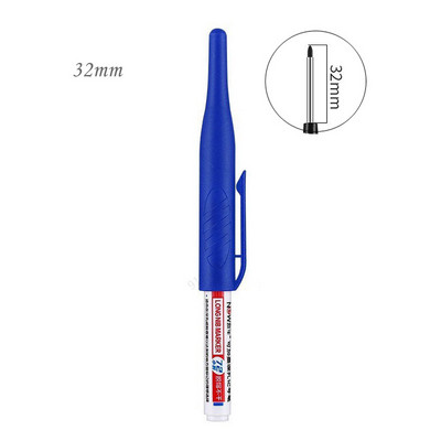 Haile 32/20mm Αδιάβροχο Λευκό Λιπαρό Βαθιά Τρύπα Μαρκαδόροι Κεφαλής Μακριάς Μύτης για Μεταλλικά Διατρητικά Εργαλεία Διακόσμησης Ξυλουργικής Μπάνιου