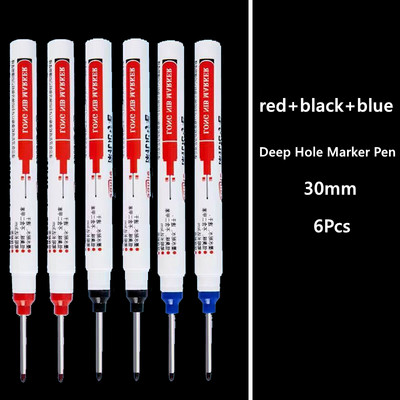 Olovke s dugačkom glavom od 30 mm Keramičke glazirane pločice za kupaonicu Ukrasi za obradu drveta Višenamjenski set flomastera s dubokim rupama Bijela 20 mm