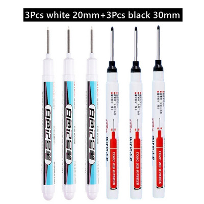 Olovke s dugačkom glavom od 30 mm Keramičke glazirane pločice za kupaonicu Ukrasi za obradu drveta Višenamjenski set flomastera s dubokim rupama Bijela 20 mm