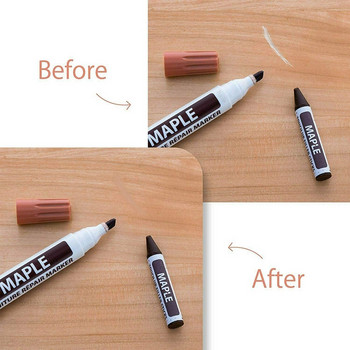 Μαρκαδόροι επισκευής επίπλων Haile Touch Up Markers & Filler Sticks Wood Scratches Kit Restore Patch Paint στυλό Επισκευή σύνθετου ξύλου