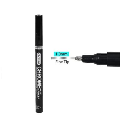 Kromirani srebrni marker DIY marker u boji Ogledalo Tekući kromirani završetak Metalik Vodootporan na UV zračenje Pribor za rukotvorine Olovka