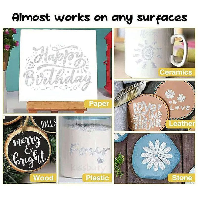 Kromirani srebrni marker DIY marker u boji Ogledalo Tekući kromirani završetak Metalik Vodootporan na UV zračenje Pribor za rukotvorine Olovka