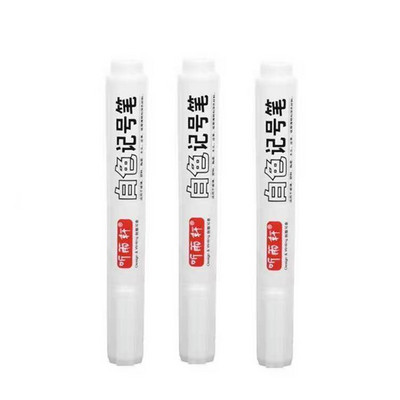 Haile 2-6 gab metālam baltiem eļļainiem marķieriem ūdensnecaurlaidīgs pastāvīgs plastmasas želejveida pildspalvas rakstīšanas zīmējums, DIY grafiti kancelejas piederumu piezīmju grāmatiņa