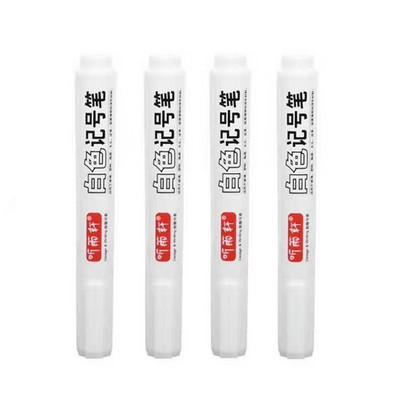 Haile 2-6 gab metālam baltiem eļļainiem marķieriem ūdensnecaurlaidīgs pastāvīgs plastmasas želejveida pildspalvas rakstīšanas zīmējums, DIY grafiti kancelejas piederumu piezīmju grāmatiņa