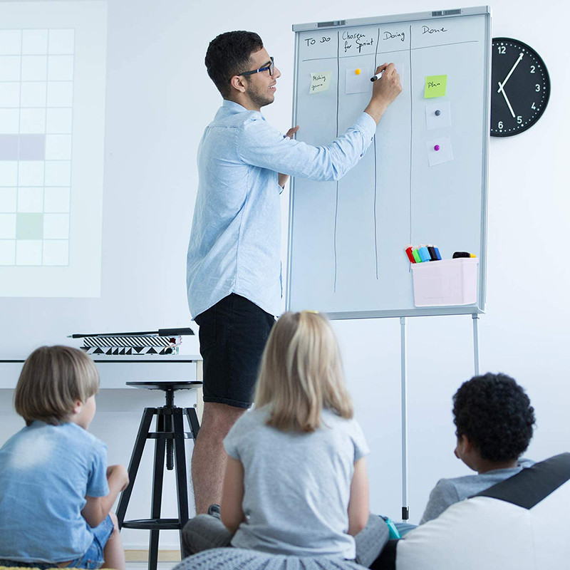 Deli 3 buc. Markere de ștergere pentru tablă albă, pixuri de scris, ștergere umedă, negru, albastru, roșu, markere reîncărcabile, articole de papetărie de birou