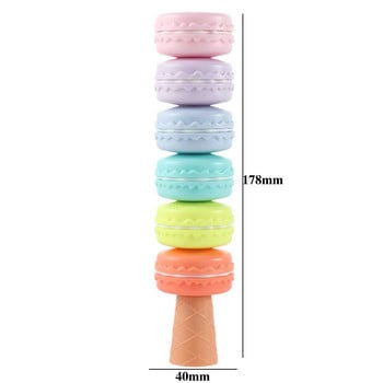 Kawaii Candy Color Macaron Cake Highlighter Cute Highlight Mark Marker Pen Бисквитка Рисуване Инструмент за писане