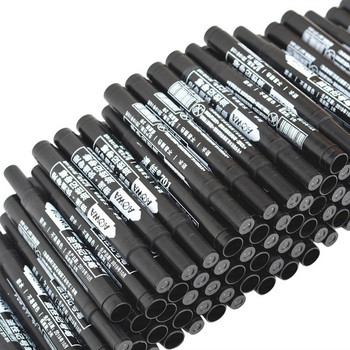 5 бр. Перманентна писалка за боядисване, мазна водоустойчива черна писалка за маркери за гуми, бързосъхнеща писалка за подпис, канцеларски материали