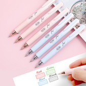 Lodīšu pildspalva ar klipsi Četru krāsu daudzfunkciju lodīšu pildspalva Kawaii lodīšu pildspalva Studentu skolas kancelejas piederumi