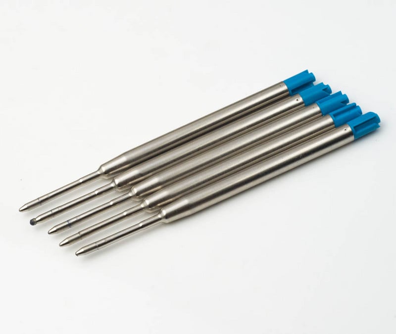 5 komada 0,7 mm kemijske olovke srednje oštrice, punjenja za olovke, zamjenska punjenja za olovke Parker Školski uredski pribor