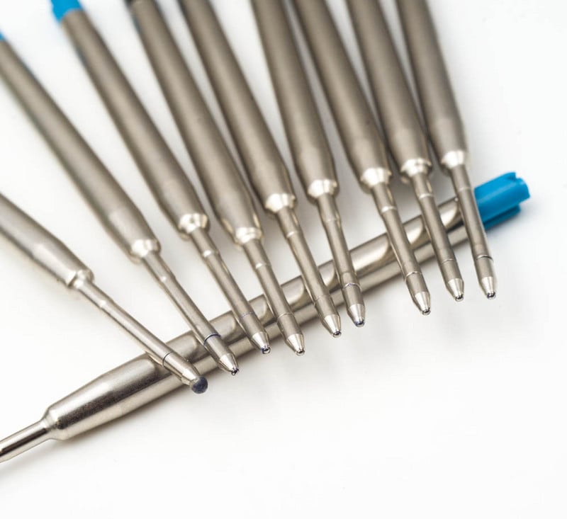 5 komada 0,7 mm kemijske olovke srednje oštrice, punjenja za olovke, zamjenska punjenja za olovke Parker Školski uredski pribor