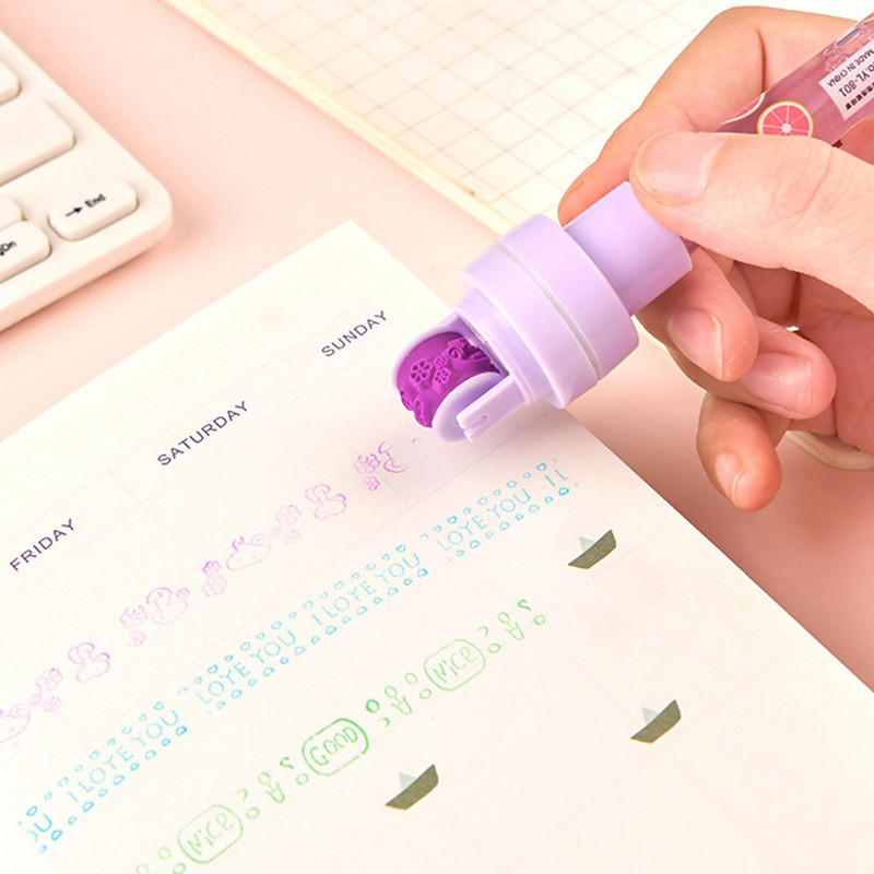 Mrežasta crvena olovka s mjehurićima Višenamjenska vibrato s istim paragrafom 5 u 1 lagani valjak za brtvljenje Djeca koja pušu Magic Creative Ballp