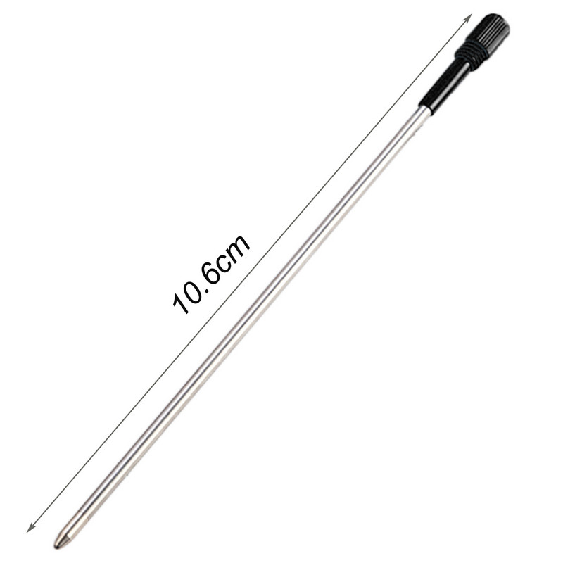 10Pcs/Lot kristalna kemijska olovka s dopunama za glatko pisanje crno-plavom tintom