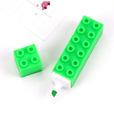 5 цветни креативни градивни блокове Маркираща писалка за маркиране Сладки химикалки с графити Kawaii Дете студент Рисуване Канцеларски материали