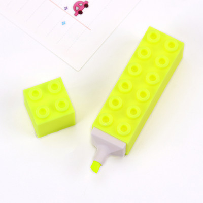 5 цветни креативни градивни блокове Маркираща писалка за маркиране Сладки химикалки с графити Kawaii Дете студент Рисуване Канцеларски материали
