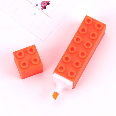 5 цветни креативни градивни блокове Маркираща писалка за маркиране Сладки химикалки с графити Kawaii Дете студент Рисуване Канцеларски материали