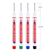 Haile Deep Hole Long Nib Многофункционални маркери Водоустойчиви механични дърводелски Дървообработващи строителни маркиращи химикалки