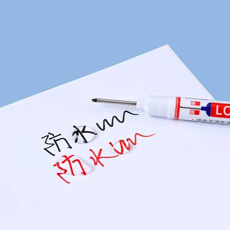 Haile Deep Hole Long Nib Многофункционални маркери Водоустойчиви механични дърводелски Дървообработващи строителни маркиращи химикалки