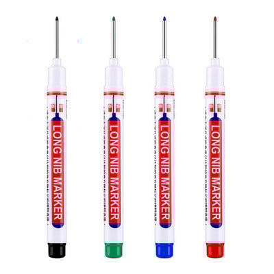 1/2/3/4/10Pcs Olovke za obradu drveta Olovke s dugom glavom Vodootporne crne masne olovke za kupaonice Keramičke pločice Staklo Drvo Metal