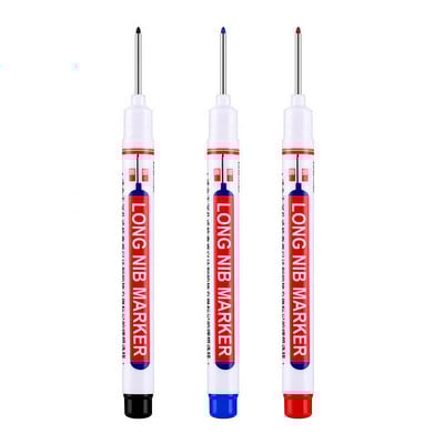 1/2/3/4/10Pcs Olovke za obradu drveta Olovke s dugom glavom Vodootporne crne masne olovke za kupaonice Keramičke pločice Staklo Drvo Metal