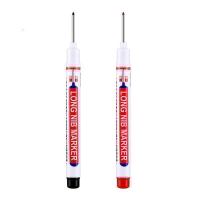 1/2/3/4/10Pcs Olovke za obradu drveta Olovke s dugom glavom Vodootporne crne masne olovke za kupaonice Keramičke pločice Staklo Drvo Metal