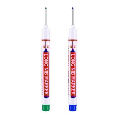 1/2/3/4/10Pcs Olovke za obradu drveta Olovke s dugom glavom Vodootporne crne masne olovke za kupaonice Keramičke pločice Staklo Drvo Metal