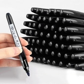 10 τμχ/παρτίδα Μόνιμη αδιάβροχη μαρκαδόρος Μεσαίο σημείο 1,5 χιλιοστών Μαύρο μπλε κόκκινο μελάνι Μαρκαδόρος για Art Supplies Stationery Στυλό