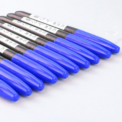 10 τμχ/παρτίδα Μόνιμη αδιάβροχη μαρκαδόρος Μεσαίο σημείο 1,5 χιλιοστών Μαύρο μπλε κόκκινο μελάνι Μαρκαδόρος για Art Supplies Stationery Στυλό