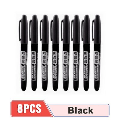 4/6/8Pcs Permanentna flomaster Fine Point Vodootporna tinta Tanka pero Crno Plava Crvena Tinta 1,5 mm Fine Art Marker olovke