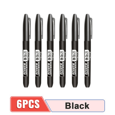 4/6/8Pcs Permanentna flomaster Fine Point Vodootporna tinta Tanka pero Crno Plava Crvena Tinta 1,5 mm Fine Art Marker olovke