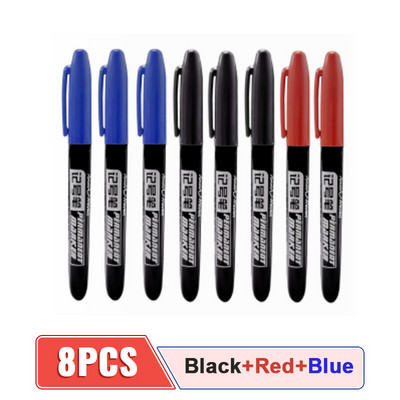 4/6/8Pcs Permanentna flomaster Fine Point Vodootporna tinta Tanka pero Crno Plava Crvena Tinta 1,5 mm Fine Art Marker olovke
