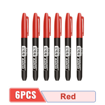 4/6/8Pcs Permanentna flomaster Fine Point Vodootporna tinta Tanka pero Crno Plava Crvena Tinta 1,5 mm Fine Art Marker olovke