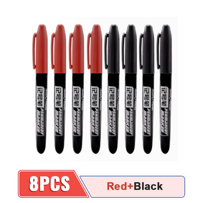 4/6/8Pcs Permanentna flomaster Fine Point Vodootporna tinta Tanka pero Crno Plava Crvena Tinta 1,5 mm Fine Art Marker olovke