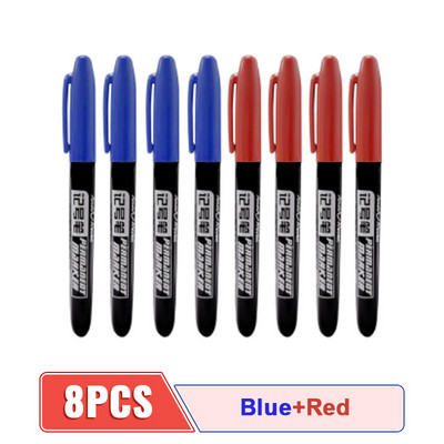 4/6/8Pcs Permanentna flomaster Fine Point Vodootporna tinta Tanka pero Crno Plava Crvena Tinta 1,5 mm Fine Art Marker olovke
