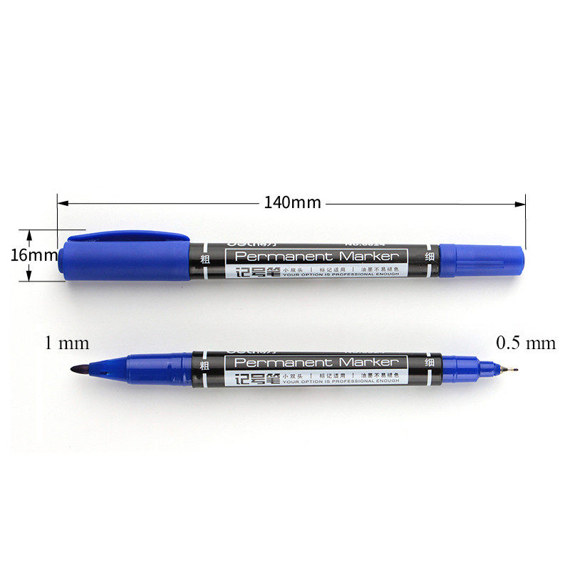 1/3 buc/set Marcator rezistent la apă Ulei Vârf dublu permanent 0,5/1,0 mm Penit Negru Albastru Roșu Marcator de artă Papetărie școală de birou