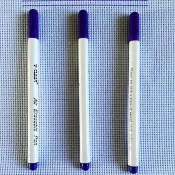 3 PCS Purple Air Erasable Pen Marker Pen Water Erasable Fabric Leather for Craft DIY Tool Шивашки аксесоари Tailor Pen