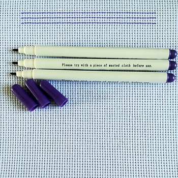 3 PCS Purple Air Erasable Pen Marker Pen Water Erasable Fabric Leather for Craft DIY Tool Шивашки аксесоари Tailor Pen
