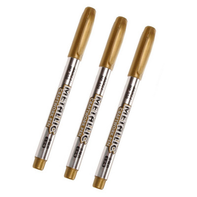 1/3/4kom/lot Trajne flomastere zlatne/srebrne za crtanje studentskog pribora DIY metalne vodootporne flomastere za rukotvorine
