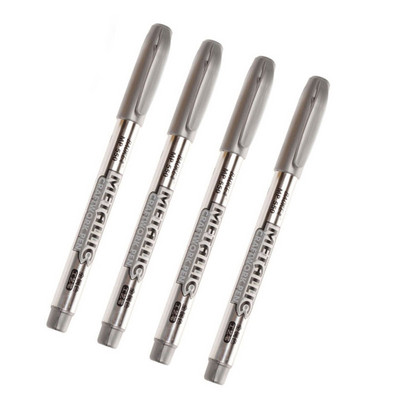 1/3/4kom/lot Trajne flomastere zlatne/srebrne za crtanje studentskog pribora DIY metalne vodootporne flomastere za rukotvorine