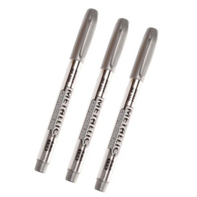 1/3/4kom/lot Trajne flomastere zlatne/srebrne za crtanje studentskog pribora DIY metalne vodootporne flomastere za rukotvorine