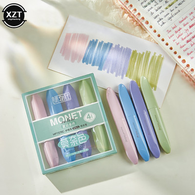 4 τμχ Monet Colors Μαρκαδόρο Μαρκαδόρο Μαρκαδόρο Κραγιόν Σχεδιασμός Μαλακό πινέλο Συμβουλή για Σχέδιο Ζωγραφική Σχολικά είδη