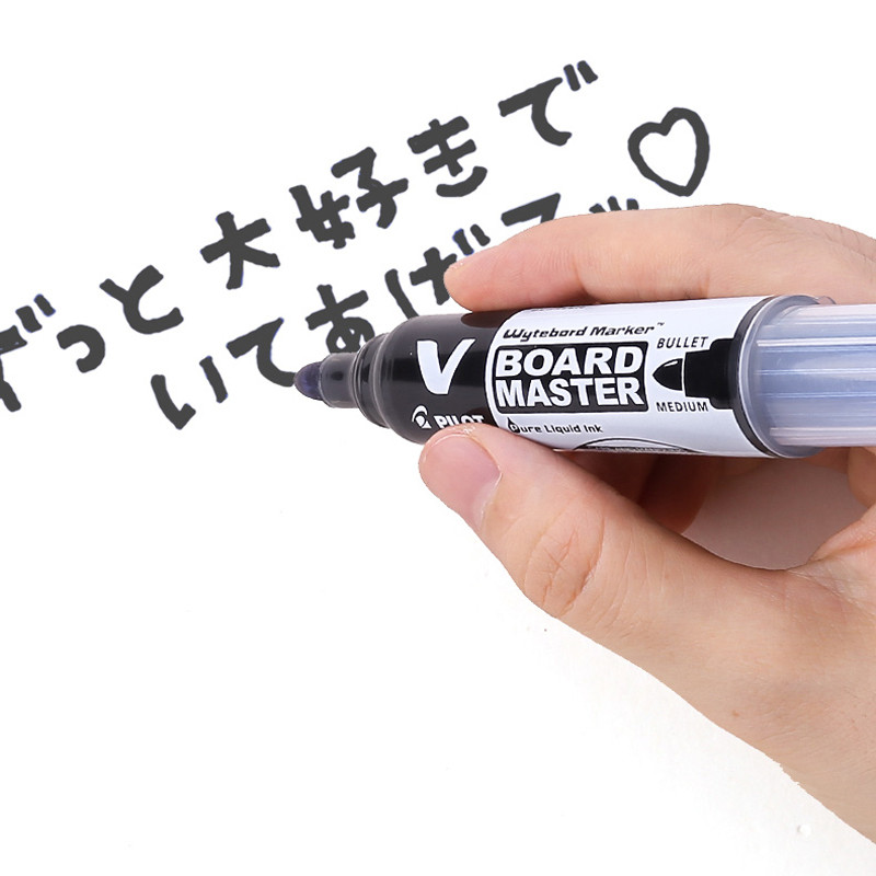 1 pix PILOT pentru tablă albă de mare capacitate, cu cap rotund, WBMAVBM, marcaj de siguranță pe bază de apă, încărcare înlocuibilă 6 culori opționale